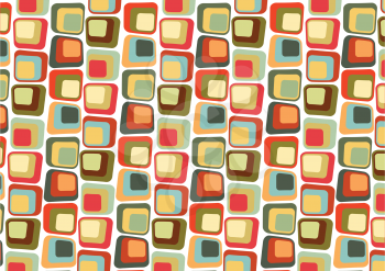 Royalty Free Clipart Image of a Retro Patterned Background