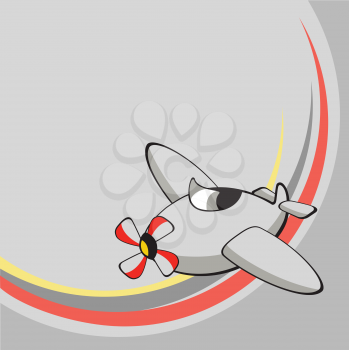 Royalty Free Clipart Image of an Airplane