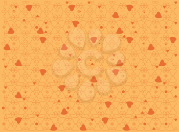 Royalty Free Clipart Image of a Heart Background