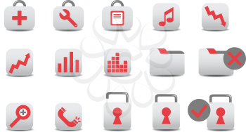 Royalty Free Clipart Image of Business Icons