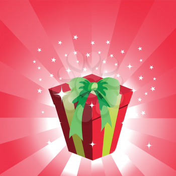 Royalty Free Clipart Image of a Present