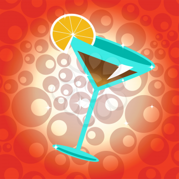 Royalty Free Clipart Image of a Cocktail