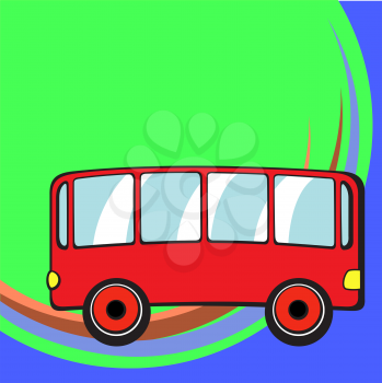 Royalty Free Clipart Image of a Bus