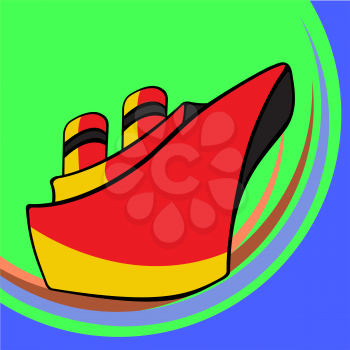 Royalty Free Clipart Image of a Boat