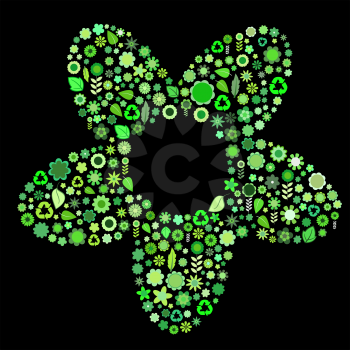 Royalty Free Clipart Image of a Flower