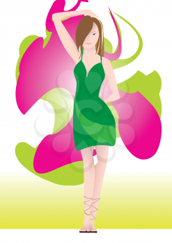 Royalty Free Clipart Image of a Woman