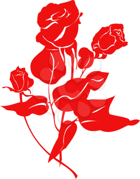 Royalty Free Clipart Image of a Bouquet of Roses