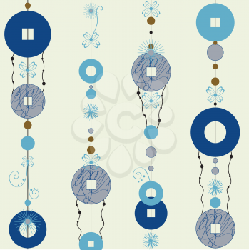Royalty Free Clipart Image of Decorative wind Chimes