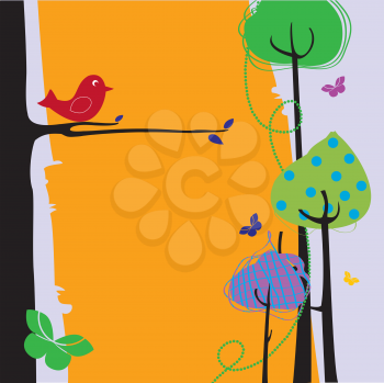 Royalty Free Clipart Image of a Nature Background