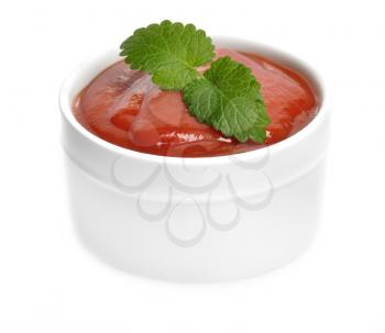 Royalty Free Photo of a Bowl of Tomato Soup