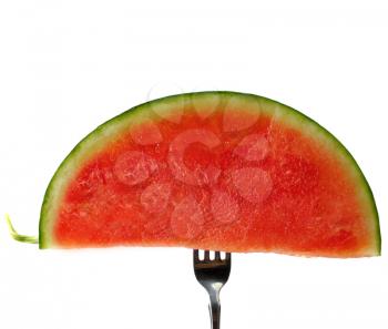 Royalty Free Photo of Watermelon on a Fork