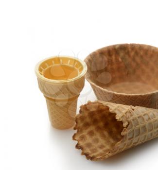 Royalty Free Photo of Ice Cream Wafer Cones