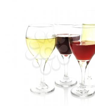 Royalty Free Photo of Glasses of Wine