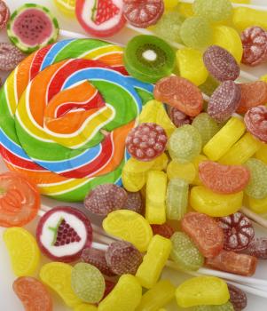 Colorful Candies Assortment ,Close Up