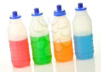 fruit drinks in plastic bottles 