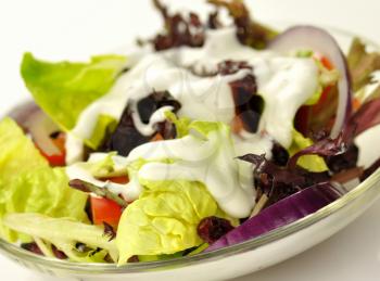 fresh salad close up