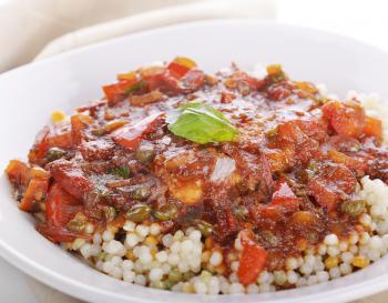 Chicken Cacciatore with Pearl Couscous