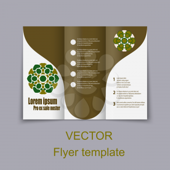 Vector Brochure Layout Design Template. EPS10 illustration