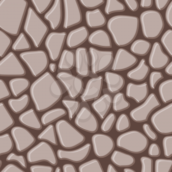 Seamless rock wall abstract pattern. Vector illustration