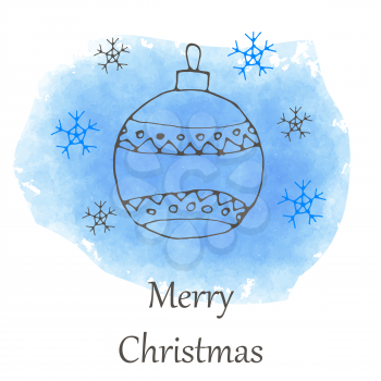 vector Christmas and new year hand drawn icon. Doodle illustration