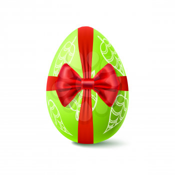 Easter vector illustration with egg for presentation