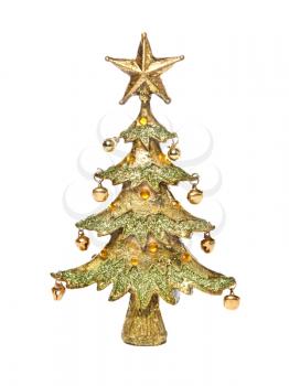 Decorative christmas-tree , isolated on white