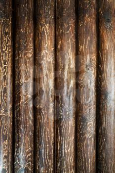 Weathered wooden logs, old textured wood