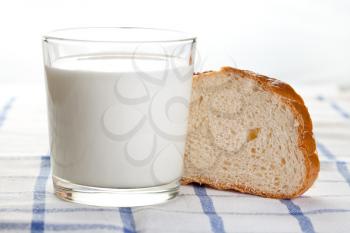 Bread and cup of milk