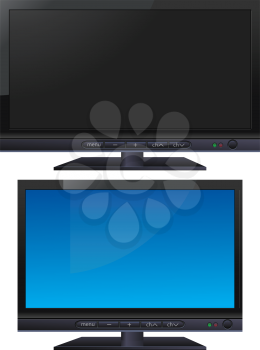 Royalty Free Clipart Image of TVs