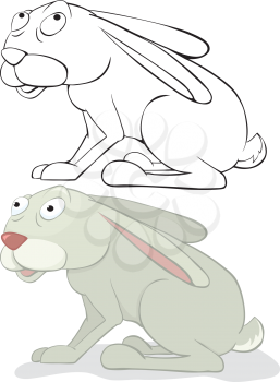 Royalty Free Clipart Image of Rabbits