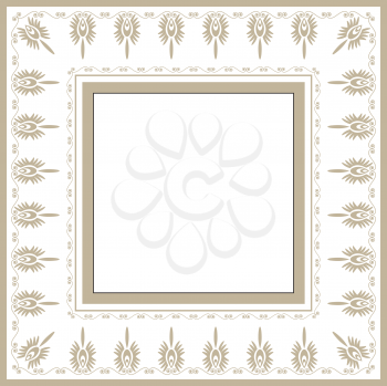 Royalty Free Clipart Image of a Retro Frame