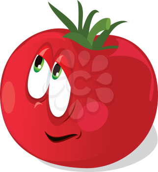 Royalty Free Clipart Image of a Ripe Tomato