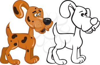 Royalty Free Clipart Image of Dogs