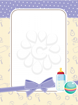 Royalty Free Clipart Image of a Baby Frame