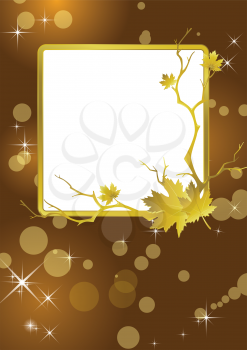 Golden frame background