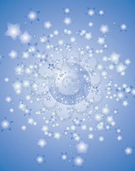 Star background with sphere