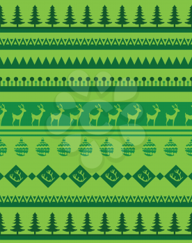Set of Christmas patterns -  seamless brashes