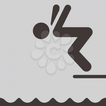 Summer sports icons - diving icon