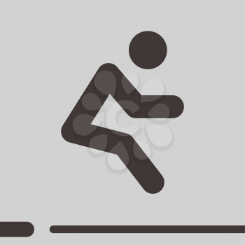 Summer sports icons - long jump icon