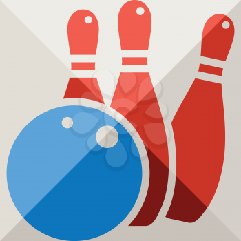 Summer sports icon - bowling icon