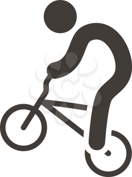 Summer sports icons - cycling BMX icon