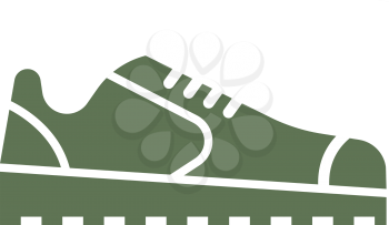 Sneakers shoes icon - contour illustration