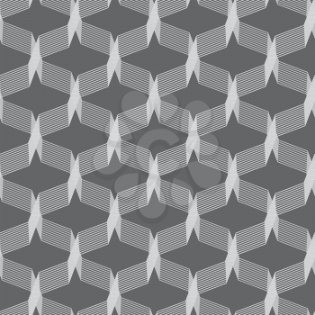 Seamless stylish geometric background. Modern abstract pattern. Flat monochrome design.Monochrome pattern with gray intersecting thin lines