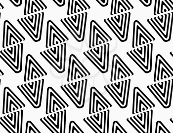 Black and white diamonds split diagonally.Seamless stylish geometric background. Modern abstract pattern. Flat monochrome design.