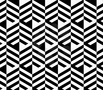 Black and white striped strips.Seamless stylish geometric background. Modern abstract pattern. Flat monochrome design.