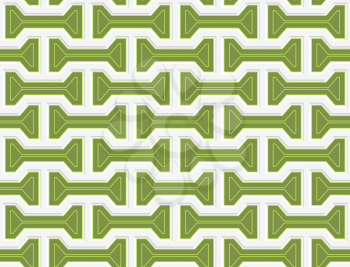 Colored 3D green bolts.Seamless geometric background. Modern 3D texture. Pattern with realistic shadow and cut out of paper effect.