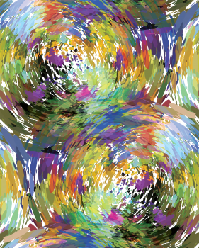 Swirling colored circles multicolored.Modern pattern. Swirling circles with color.