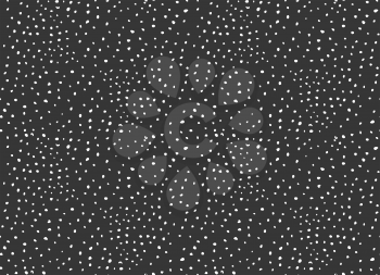 Dots and splashes on black.Hand drawn with ink seamless background. Fabric design. Textile collection.Seamless pattern with rough inked strokes.