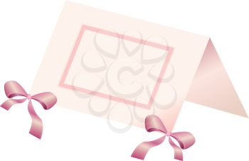 Royalty Free Clipart Image of a Place Card