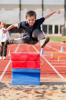 jumping young kid